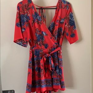 Women’s floral romper size XS
